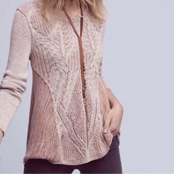 Moth Anthro Anita Swing Sweater Peach - Picture 1 of 7